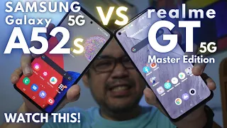 Samsung Galaxy A52s 5G vs Realme GT Master Edition 5G