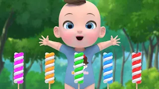 Learn Color with Finger Family Song 롤리팝 사탕 빙글빙글 휘리릭팝 핑거패밀리 손가락가족송 영어동요 Nursery rhymes 라임이와 영어 공부 해요!