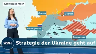 SCHLACHTFELD SCHWARZES MEER: Ukrainer drängen russische Marine erfolgreich zurück | WELT Analyse