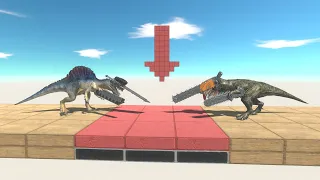 Chainsaw T-rex vs Katana Spino - Animal Revolt Battle Simulator