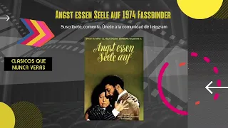 Angst essen Seele auf 1974 Fassbinder