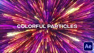 Colorful Particles Background in After Effects - After Effects Tutorial