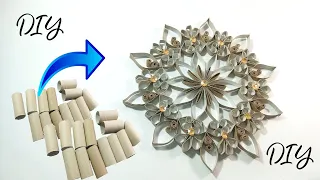 Wiosenna dekoracja z recyklingu, z rolek po papierze💮DIY💮 Zobacz jak zrobić ♻️Recykling♻️