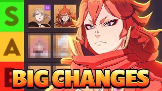 UPDATED MEREOLEONA PVP TIER LIST! MANY UNITS BUFFED WITH HER RELEASE! | Black Clover Mobile