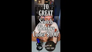 10 GREAT (Non-Smokey) Scotches Under $100 — 60 Second List! #scotch #whisky #bourbon #whiskey #lists