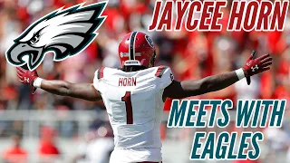 Jaycee Horn interviews with Eagles, impresses at pro day