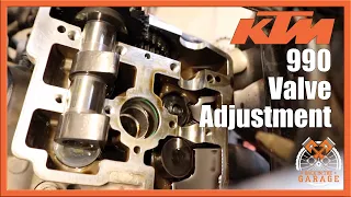 KTM 990 ADV Valve Check/Adjustment and Spark Plug Change | Back in the Garage