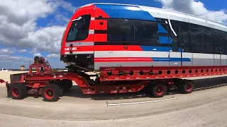 Super Duty Jobs: Delivering & Unloading an Oversize Light Rail Train