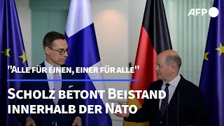 Scholz betont Nato-Beistandspakt: "Einer für alle, alle für einen" | AFP