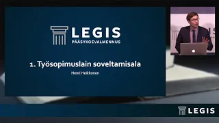 Legiksen Johdantokurssi, Osa 21: Työsopimusoikeuden 1. osa