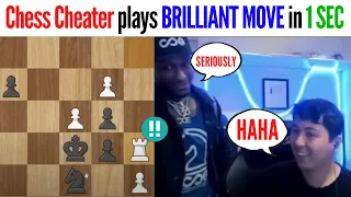 Chess CHEATER plays BRILLIANT MOVE in 1 SEC