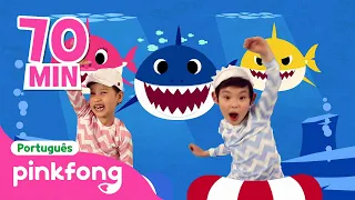 🏆TOP - Melhores Canções do Bebê Tubarão | + Completo | Pinkfong, Bebê Tubarão! Canções para Crianças