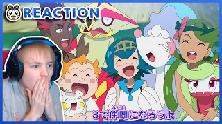 ASH'S ALOLA FRIENDS RETURN! ASH'S RIOLU EVOLVES INTO LUCARIO | Pokemon Journeys New Opening Reaction