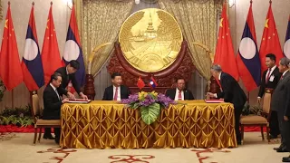 Laos, China agree to deepen ties, ink 17 deals.