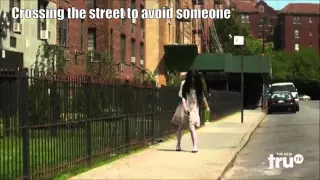 Crossing the street to avoid someone