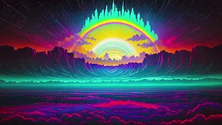 Synthwave Symphony: A Dreamscape of Rainbows and Lofi Wonders