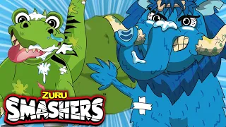 Dino Ice Age Finale! + More | 1 HOUR Of SMASHERS! | ZURU | Smashers World | Cartoons for Kids