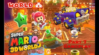 Super Mario 3D World Part 7 Gameplay (World 7 100% Complete)