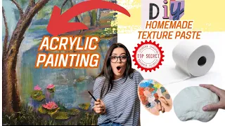 DIY Homemade Texture Paste for Acrylic Painting | Unveiling the Secret Technique