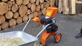 Forest Master Petrol 6HP Compact Garden Wood Chipper & Shredder - FM6DD