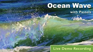 Painting Ocean Wave with Pastels