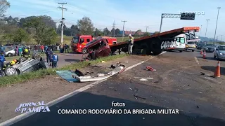 4 pessoas morrem em acidente grave na na RS-239 | Jornal da Pampa | 09/07/2019