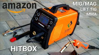Сварочный аппарат Synergic MIG 3 в 1 доступен на Amazon Aliexpress. Хитбокс SYN MIG200PRO