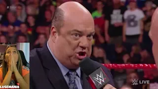 WWE Raw 7/16/18 Paul Heyman shows up for Brock Lesnar