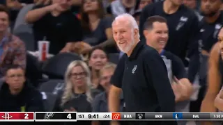 Victor Wembanyama made Greg Popovich laugh after this funniest dunk vs Rockets