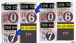 3up Single Digit | 01-12-2022 | Thailand Result Today Down Thai Lottery Sure Tips 3up Pair Set Game