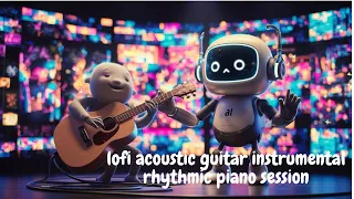 lofi acoustic guitar instrumental rhythmic piano session