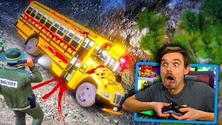 In GTA 5.. Cops found ABANDONED School Bus! Where are the KIDS?! (Terrifying!)