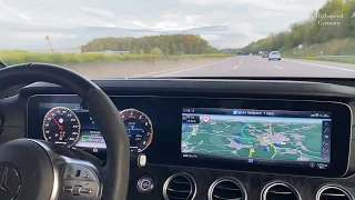 Mercedes AMG E63 S 4matic+ Acceleration & Top Speed Autobahn