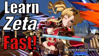 Learn Zeta in 7 Minutes! (GBVS Rising Character Guide & Combos)
