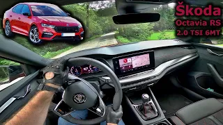 2021 Škoda Octavia RS 2.0 TSI 6MT | POV test drive | #DrivingCars