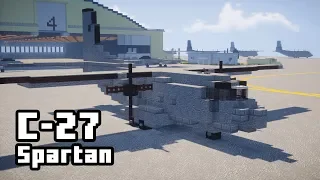 Minecraft C-27J Spartan Transport Aircraft Tutorial