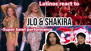 Latinos react to SHAKIRA & JLO kiling it at the SUPERBOWL 2020 REACTION| FEATURE FRIDAY ✌