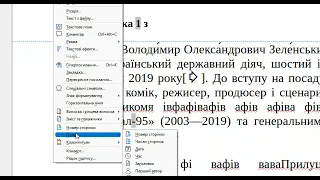 007. LibreOffice Writer. Колонтитули. Номерація сторінок. Розриви сторінок