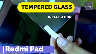 TEMPERED GLASS INSTALLATION AT HOME FULL GUIDE || REDMI PAD TABLET TEMPERED GLASS