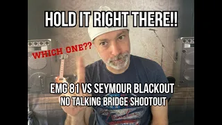 Emg 81 vs Seymour Duncan blackout bridge pickup dirty rhythm