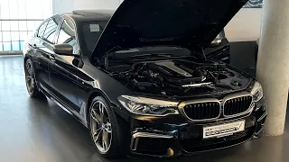 Осмотр BMW M550d xDrive в Мюнхене у дилера