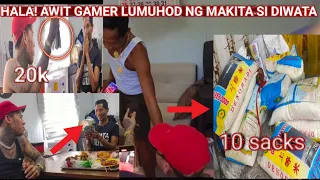 AWIT GAMER  LUMUHOD KAY DIWATA" TUMIKIM SA DIWATA PARES OVER LOAD NAG BIGAY NG 20K AT BIGAS !