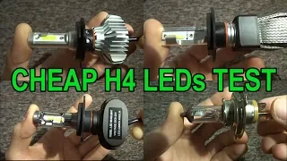 Upgrade light in your motorcycle! Cheap H4 LEDs test from Aliexpress.