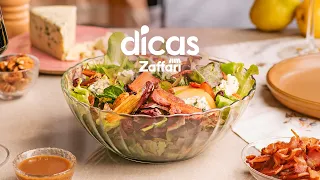 Salada de bacon, gorgonzola e pera - Dicas Zaffari