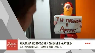 Реклама новогодней смены в "Артеке", д.л. "Хрустальный"