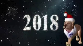 Прикольное поздравление с новым годом 2018 год собаки new year 2018 year of the dog