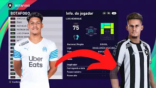 EDITAR FACE HABILIDADES LUIS HENRIQUE BOTAFOGO PES 2021 COPIA DE BASE