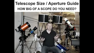 Telescope Size / Aperture Guide - How big of a telescope do you need for visual / astrophotography?