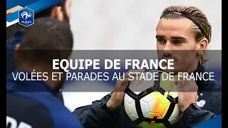 Equipe de France: devant le but avant France-Biélorussie, reportage I FFF 2017
