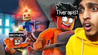 I ESCAPED The CREEPY PRISON with BROTHER in ROBLOX !! GAME THERAPIST